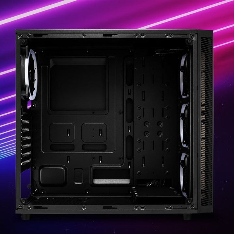 Twisted Minds Quantum Mid-Tempered Glass Gaming Case - Black