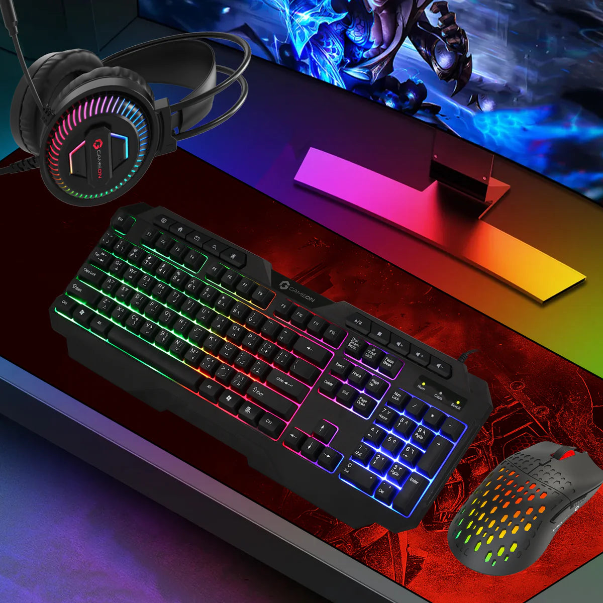 GAMEON CYPHER XL All-In-One Bundle (Keyboard, Headset, Mouse & Mousepad)