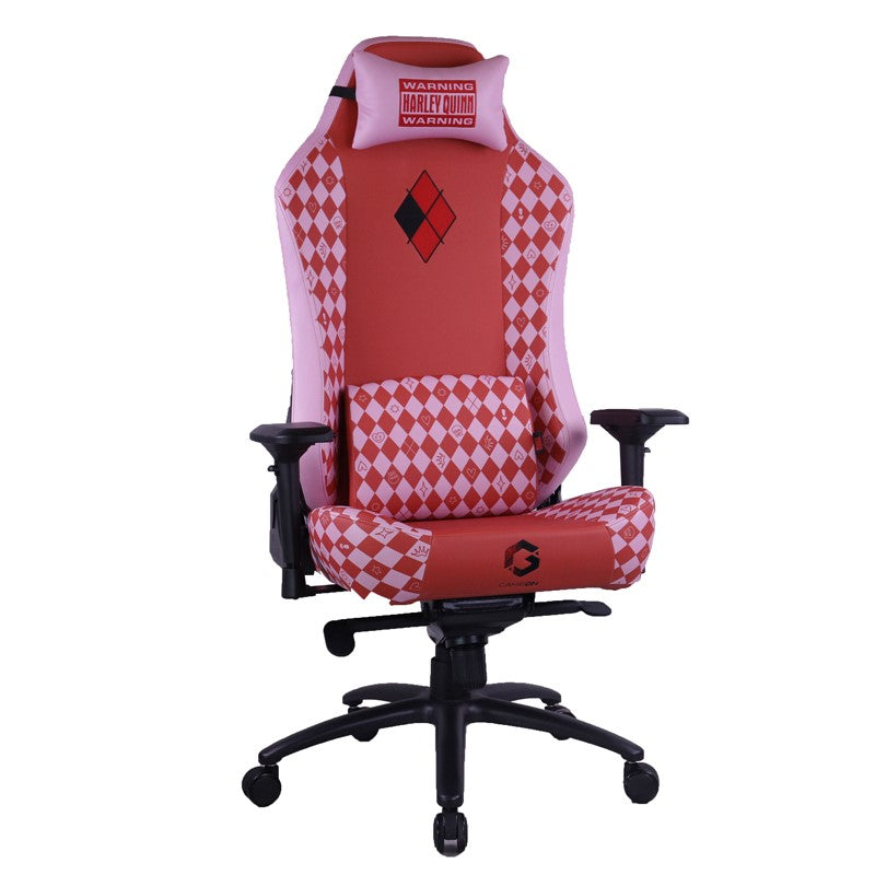 GAMEON Licensed Gaming RACING Chair With Adjustable 4D Armrest & Metal Base - Harly Quinn