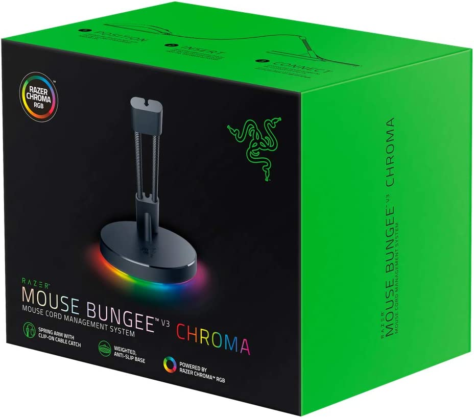 Razer Mouse Bungee V3 Chroma with RGB Underglow Lighting - Black