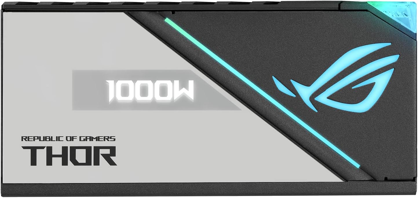 Asus ROG THOR 1000P2 Gaming RGB, 1000Watt ATX 80 Plus Platinum II Fully Modular Power Supply With OLED Power Display