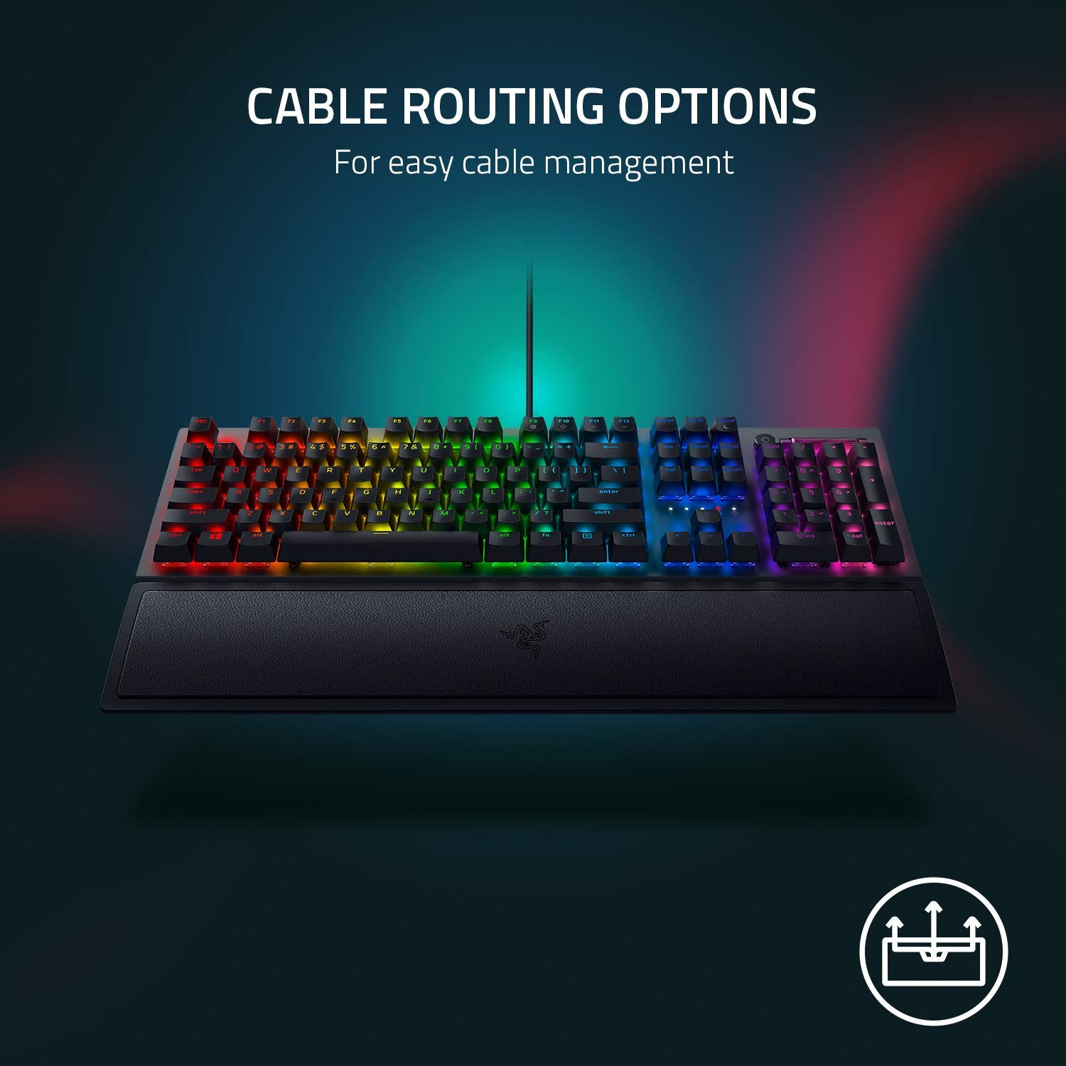 Razer BlackWidow V3 RGB Wired Mechanical Gaming Keyboard (Green Switch) - Black