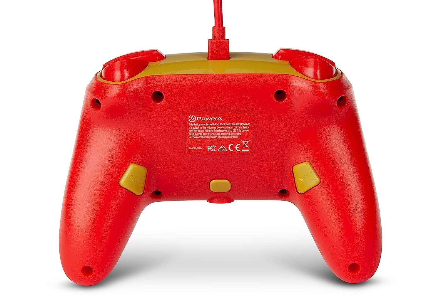 PowerA Enhanced Wired Super Mario Controller For Nintendo Switch - Red/Gold