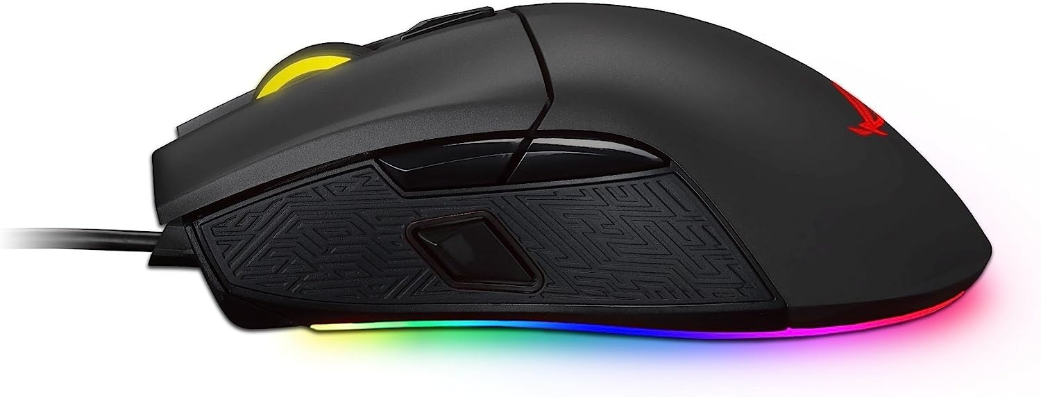 Asus ROG Gladius II Aura Sync USB Wired Optical Ergonomic Gaming Mouse with DPI target button (12000 DPI)