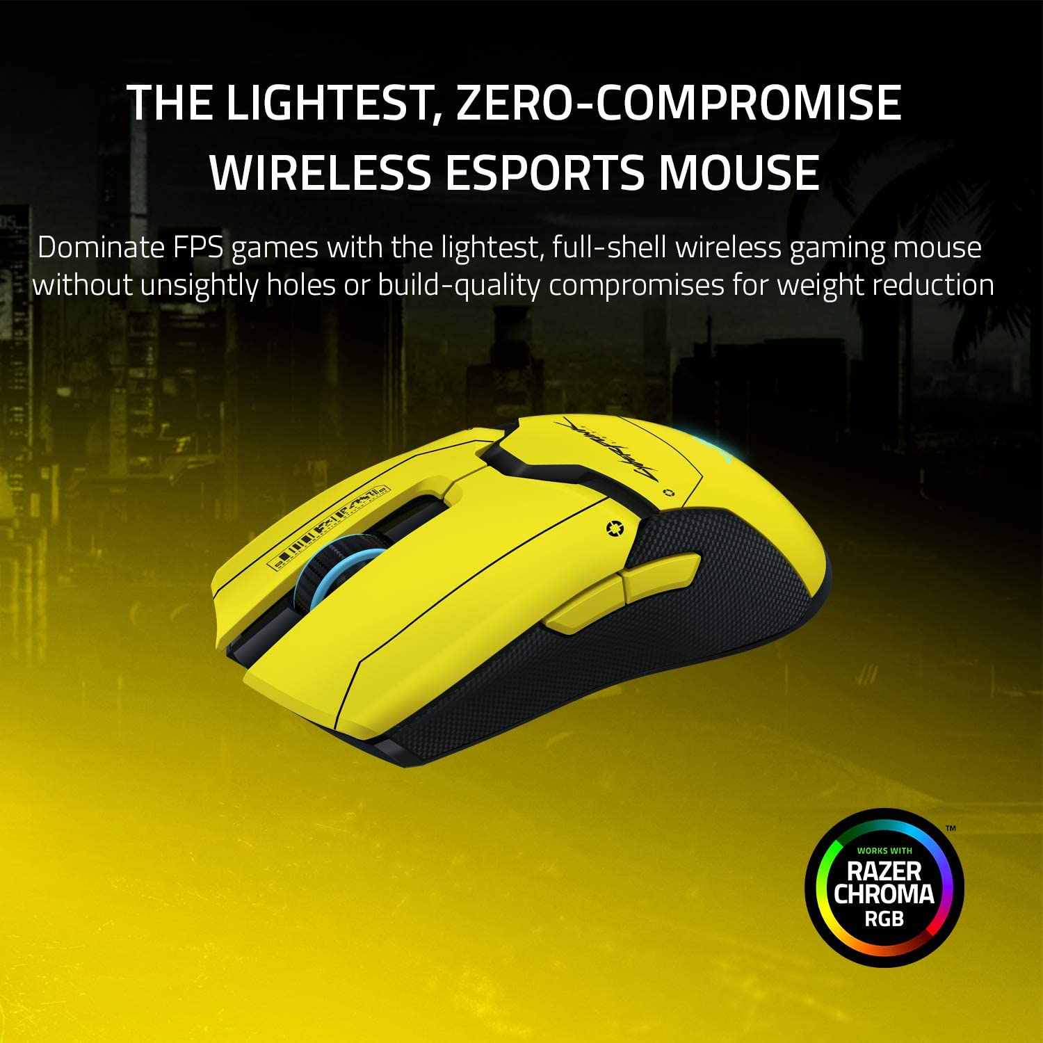 Razer Viper Ultimate Wireless Gaming Mouse with Charging Dock -  Cyberpunk 2077 Edition