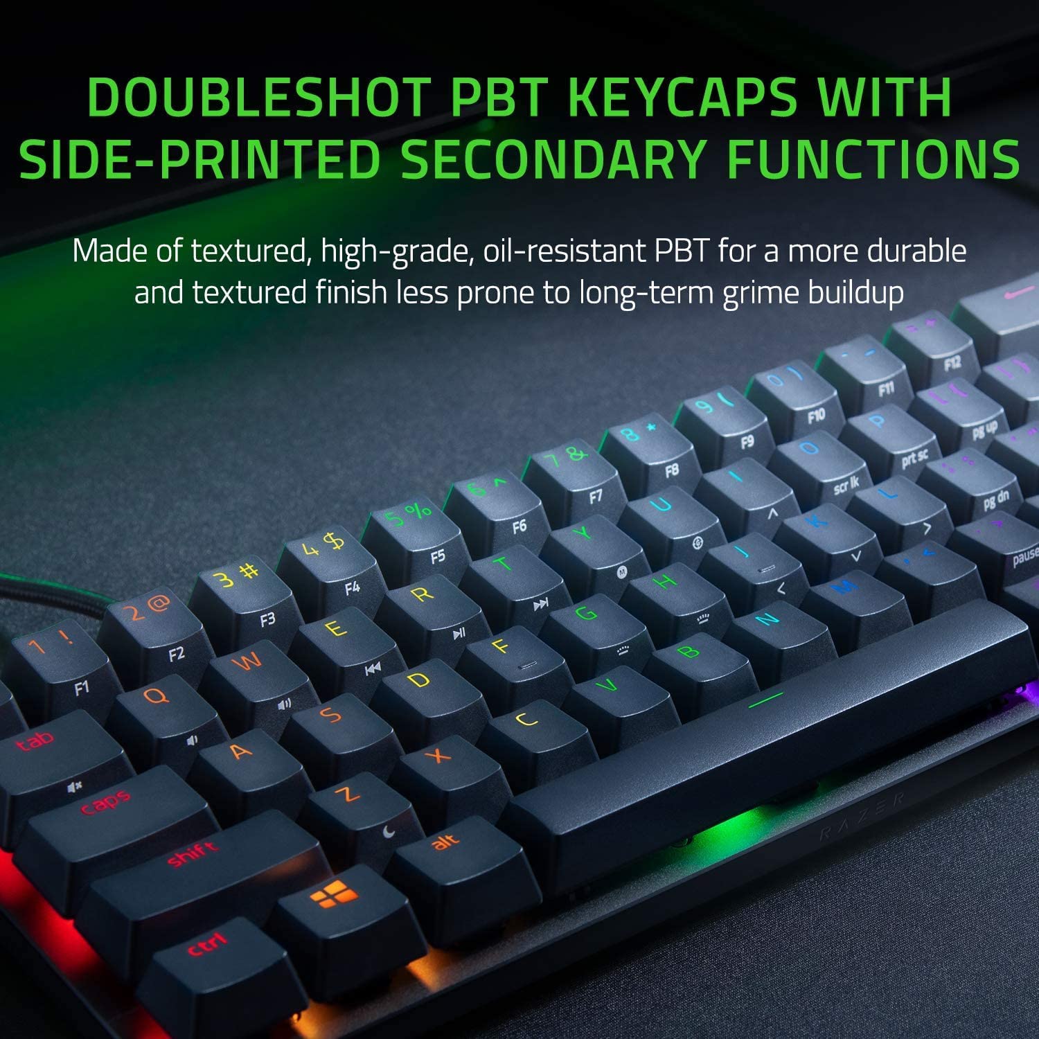 Razer Huntsman Mini Gaming Keyboard, Purple Switch, Chroma RGB, Black