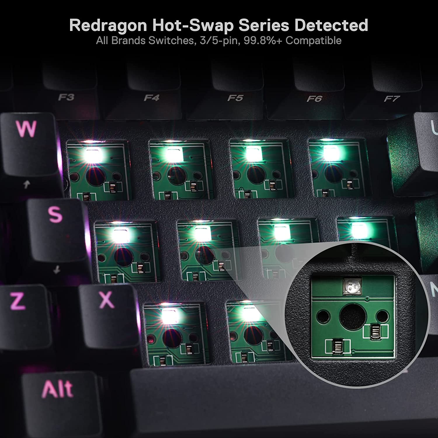 Redragon DRACONIC black, wired&bluetooth mechanical keyboard