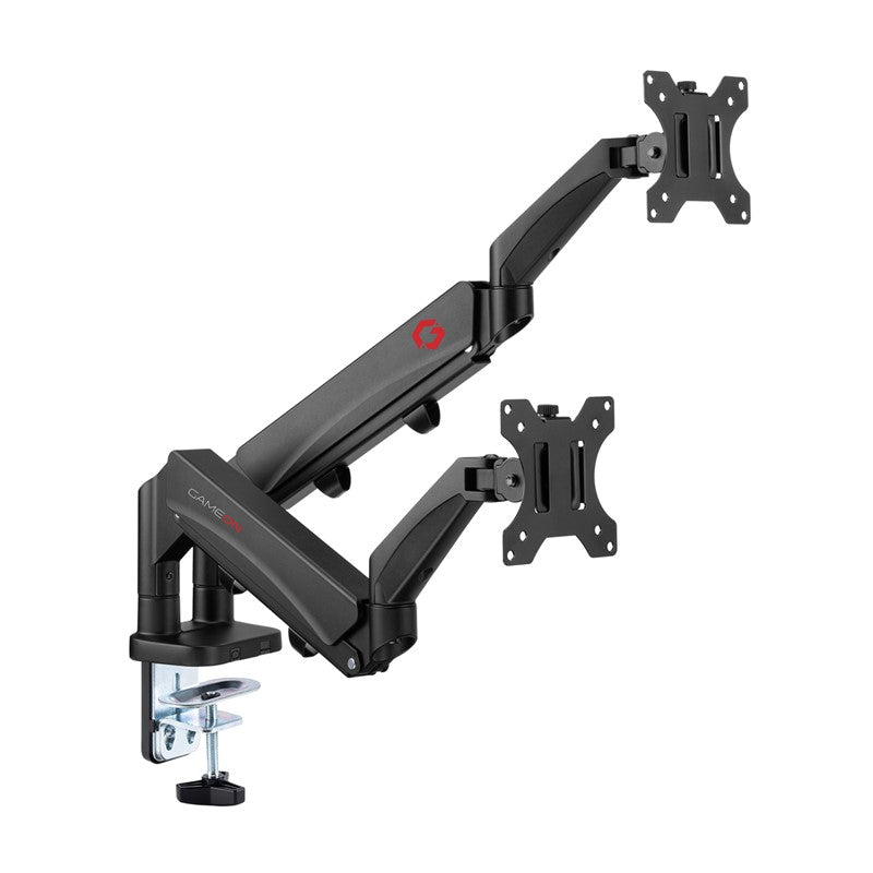 GAMEON GO-5350 Dual Monitor Arm, Stand And Mount For Gaming And Office Use, 17