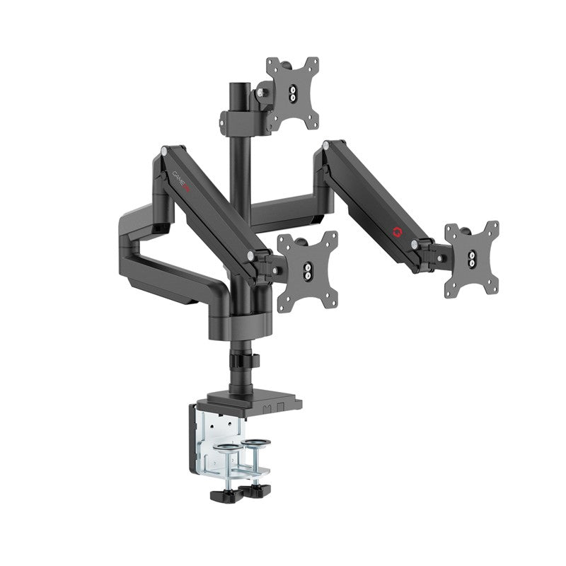GAMEON GO-5367 Triple Monitor Arm, Stand And Mount For Gaming And Office Use, 17