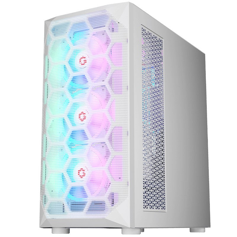 GAMEON Emperor Arctic I Series Mid Tower Gaming Case - White