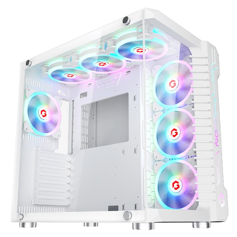GAMEON Emperor Arctic III Series Mid Tower Gaming Case - White