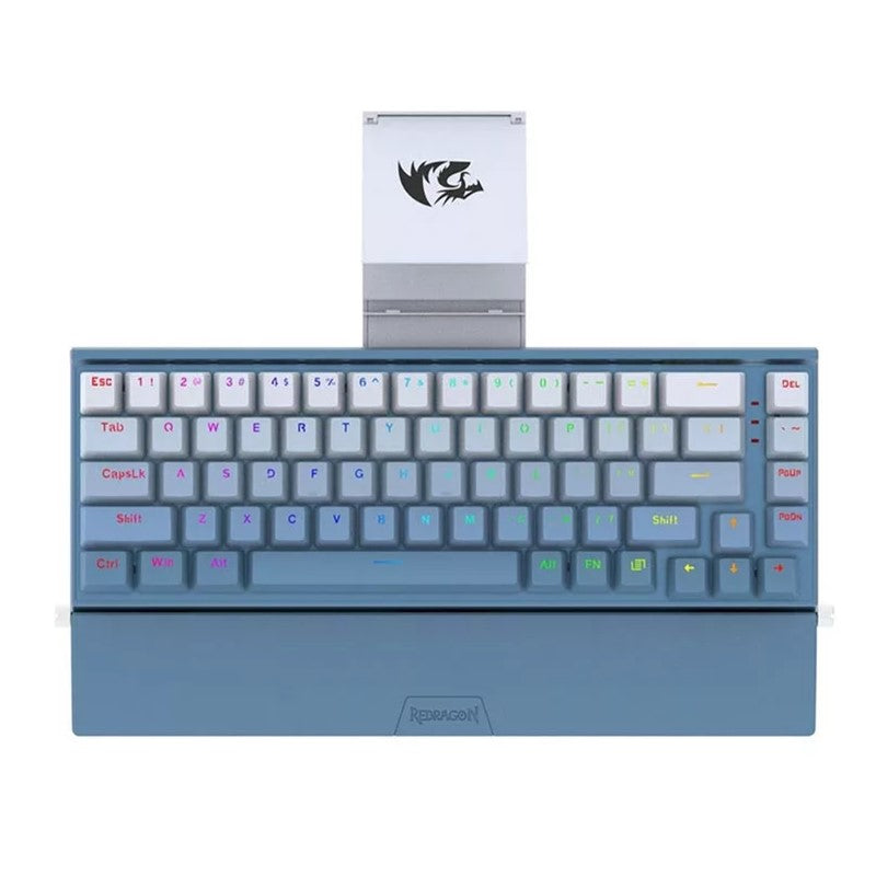 Redragon K641B-BW RGB Mechanical Gaming Keyboard ,Red Switch - Blue & White