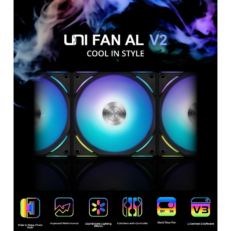 Lian Li UNI Fan AL140 V2 140mm Single Pack Without Controller