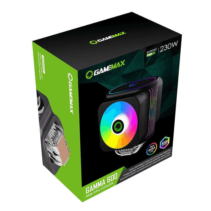 GameMax GAMMA 600 120MM RGB CPU Air Cooler