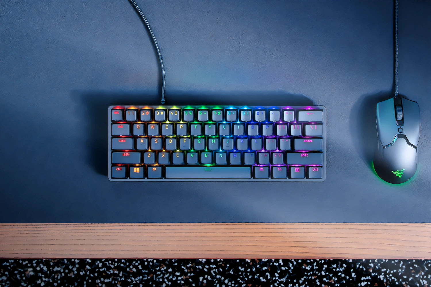 Razer Huntsman Mini Gaming Keyboard, Purple Switch, Chroma RGB, Black