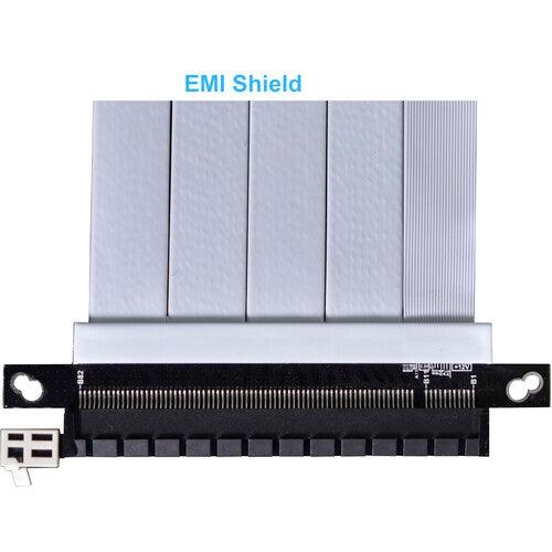 كابل تمديد البطاقة الرسومية PCI-E 4.0 بطول 600 مم من ليان لي - لون أبيض.
