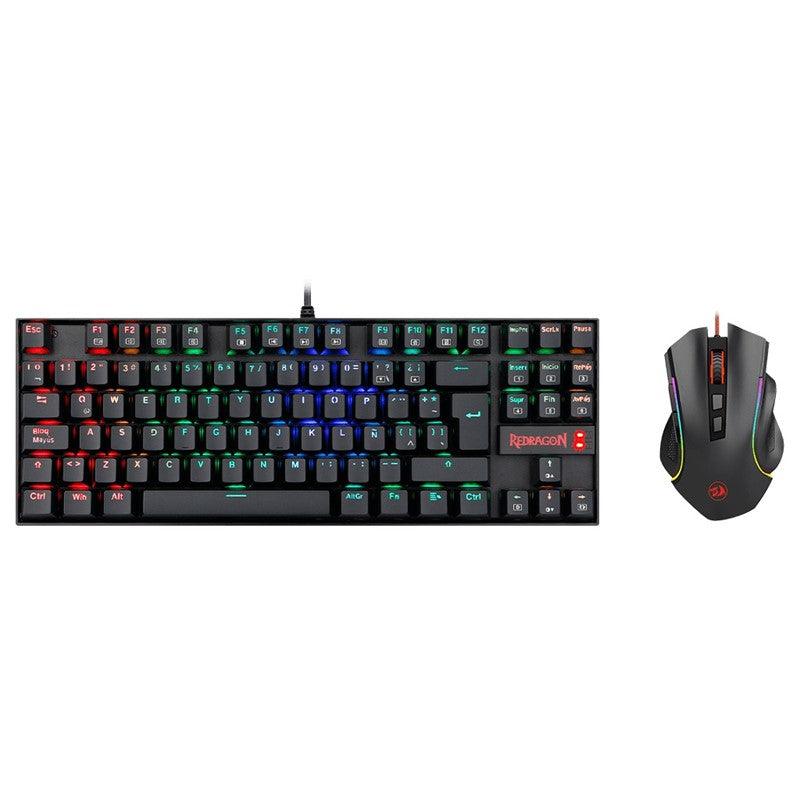 Redragon 2 in 1 Combo, K552 RGB Mechanical Gaming Keyboard  Gaming Mouse - Black