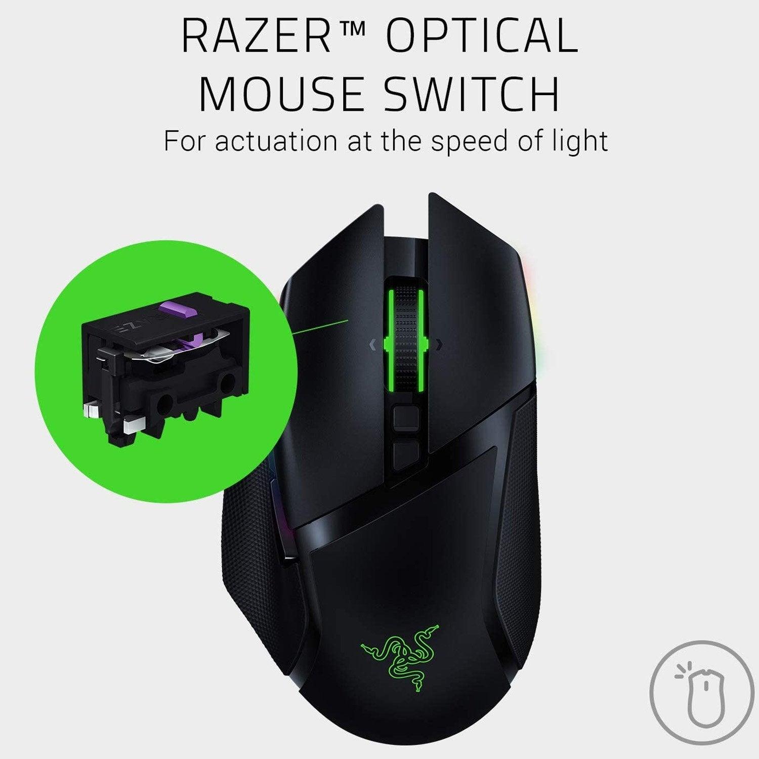 Razer Basilisk Ultimate Hyperspeed Wireless Gaming Mouse ماوس الألعاب (Without Dock)