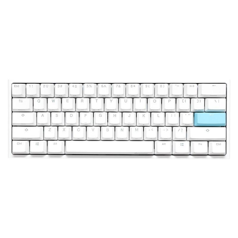 Ducky One 2 Mini RGB Cherry Speed Silver RGB Switch Gaming Keyboard - White