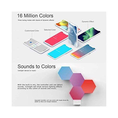 LifeSmart Cololight Plus Smart LED Light Panel - 16 Million RGB Colors DIY Quantum Light - Works with Apple HomeKit Google Alexa