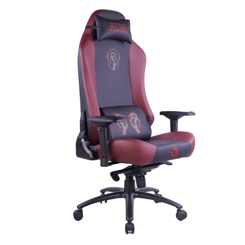 GAMEON Licensed Gaming Chair With Adjustable 4D Armrest & Metal Base - House of The Dragons