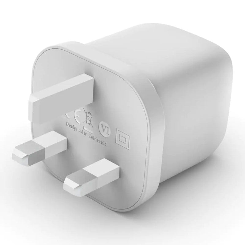 Belkin - Wall Charger - 45W Dual Usb-C Gan With Pps - C1=45 - C1+C2=25+20, White