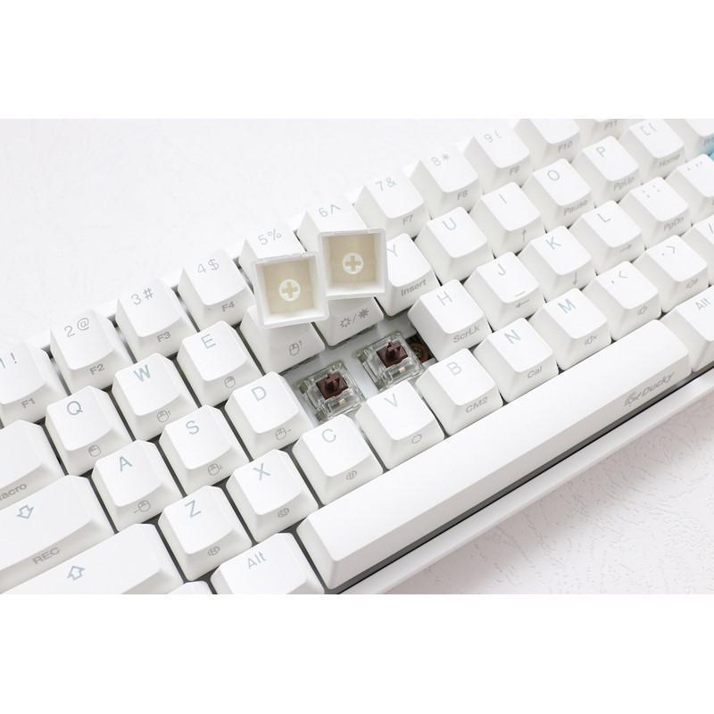 Ducky One 2 Mini RGB Cherry Speed Silver RGB Switch Gaming Keyboard - White
