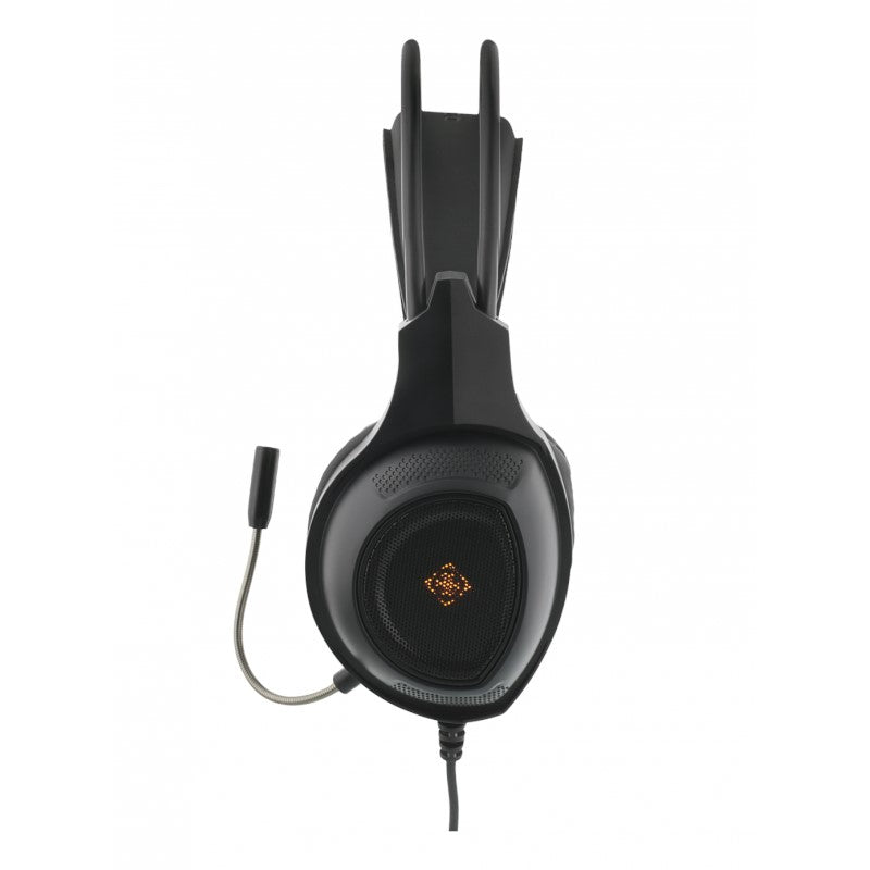Deltaco Gaming DH210 Stereo Headset, 2 x 3.5 mm, LED, 2m cable - Black