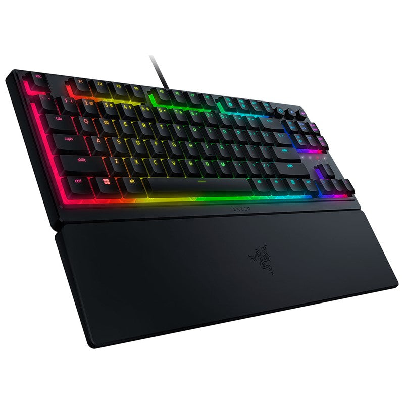 Razer Ornata V3 Tenkeyless Low-profile RGB Tenkeyless Mecha-Membrane Wired Gaming Keyboard (US Layout) - Black