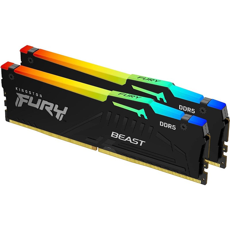 Kingston Fury Beast RGB 16GB DDR5 6000MHz CL40 RAM Memory