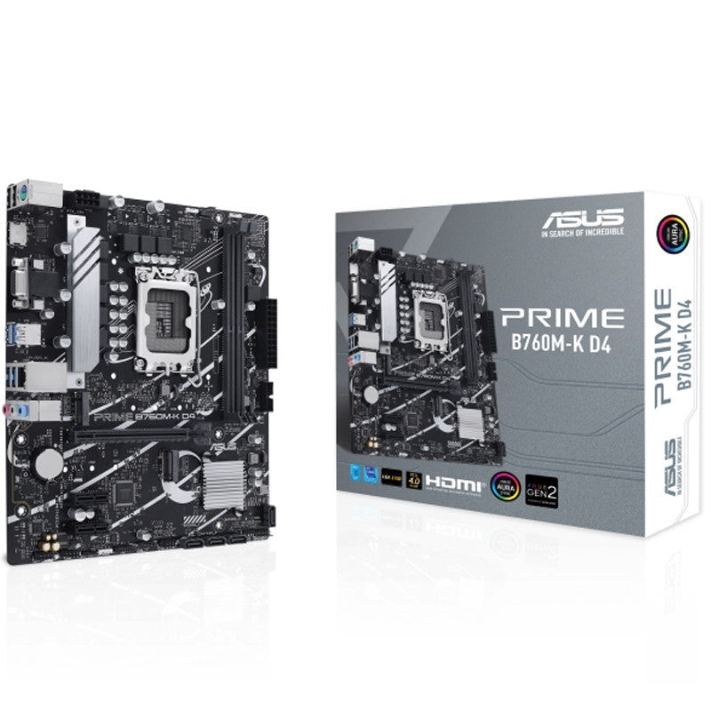 Asus PRIME B760M-K D4 Micro-ATX Gaming Mother Board