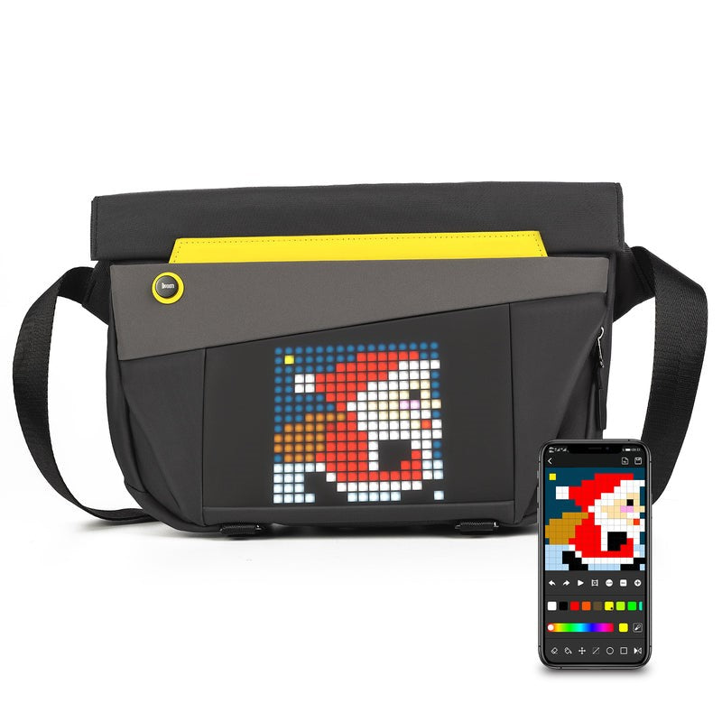 Divoom Sling Bag-V Pixel Art LED Sling Bag - Black