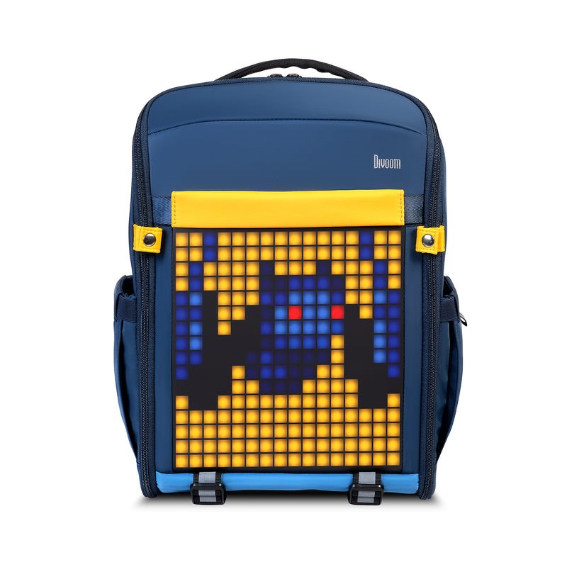 Divoom Pixel Art Backpack-S Youngsters Customizable LED Animation Display Bag With App Control - Blue
