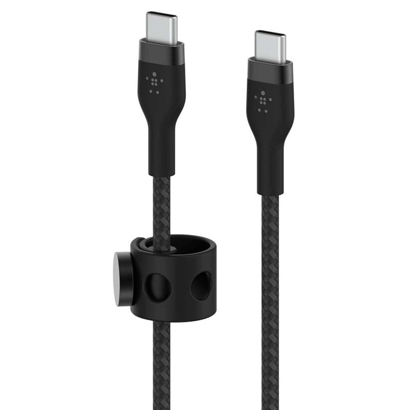 Belkin Braided Silicone Lightning  USB-C to USB-C Cable (1M) - Black