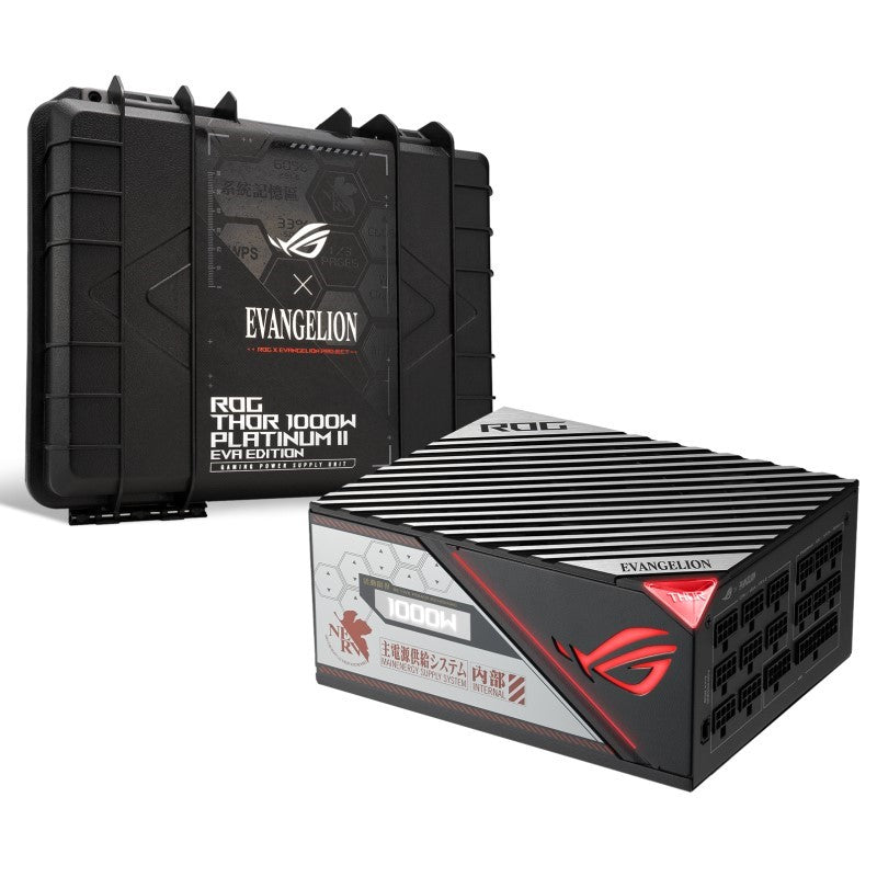 Asus ROG THOR 1000P2 Gaming RGB, 1000 Watt ATX 80 Plus Platinum II Power Supply With OLED Power Display - EVA Edition