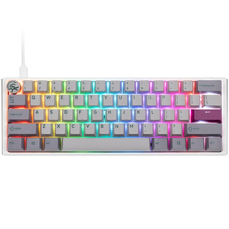 Ducky One 3 Mini Wired Mechanical Gaming Keyboard (Blue Switch) - Mist Grey