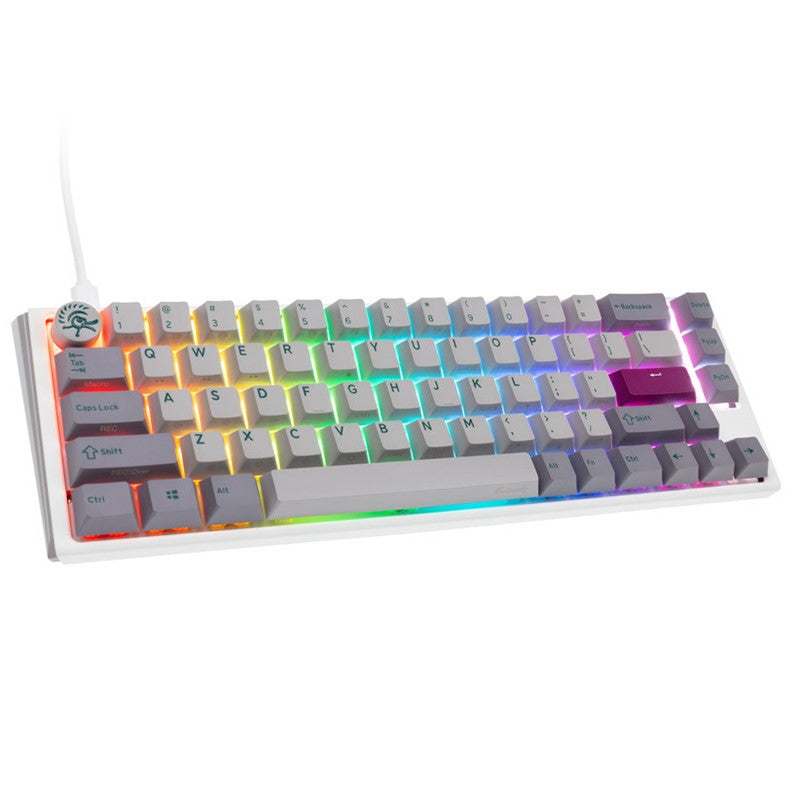 Ducky One 3 SF 65% Hot-Swap Wired Mechanical Gaming Keyboard (Red Switch) - Mist Grey