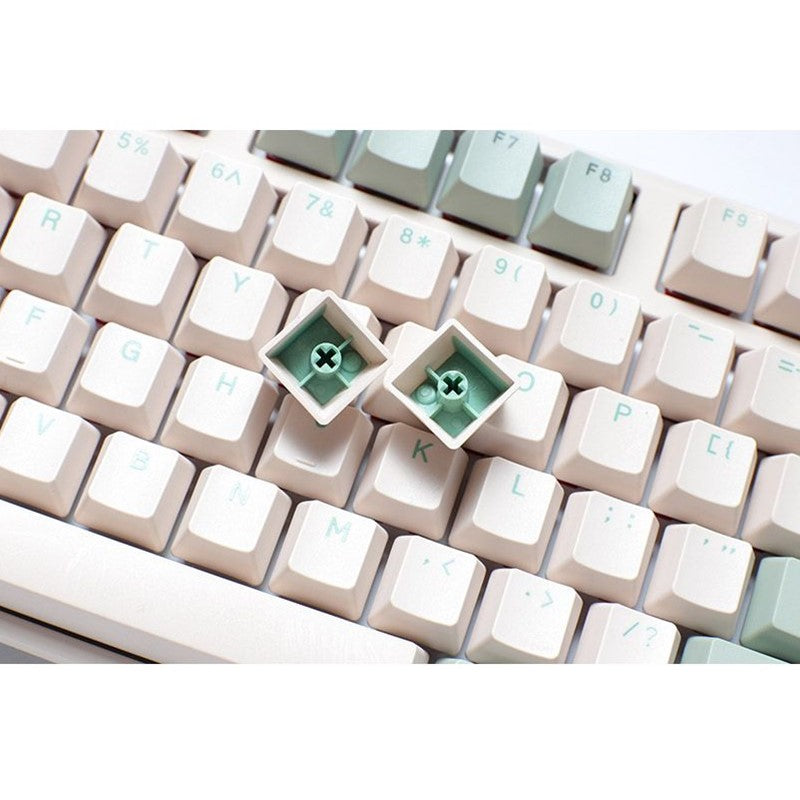 Ducky One 3 TKL Hot-Swap Wired Mechanical Gaming Keyboard (Blue Switch) - Matcha (Arabic Layout)