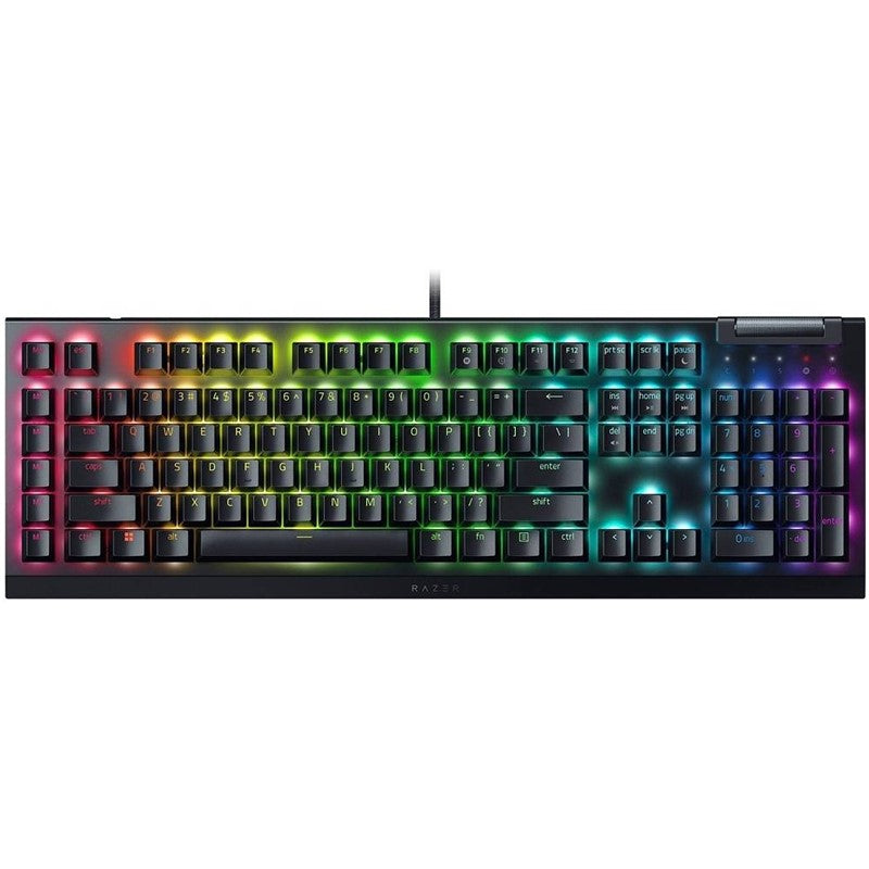 Razer BlackWidow V4 X Mechanical Gaming Keyboard with Razer Chroma RGB Green Swith (Arabic Layout) - Black