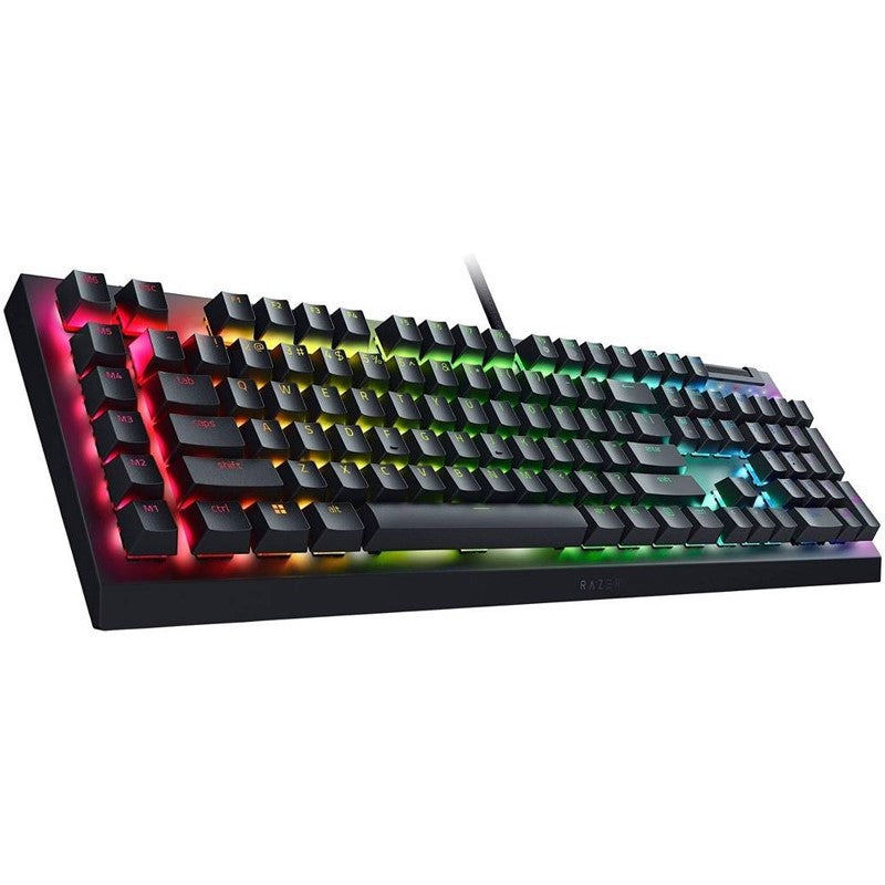 Razer BlackWidow V4 X Mechanical Gaming Keyboard with Razer Chroma RGB Green Swith (Arabic Layout) - Black