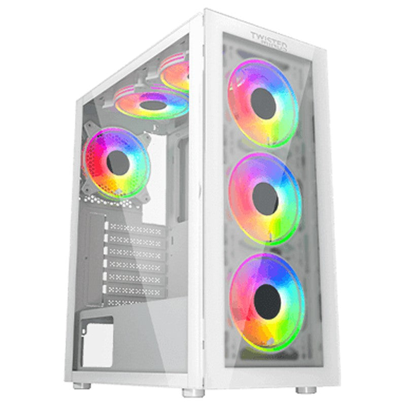 Twisted Minds Manic Shooter-03 Mid Tower Gaming Case - White