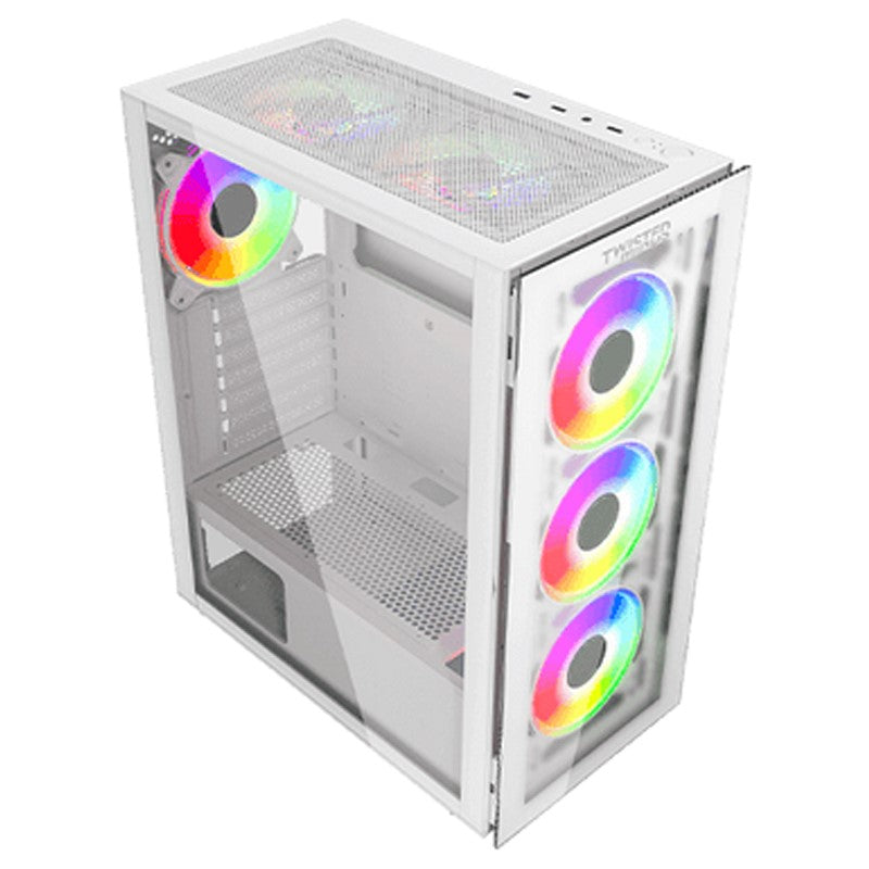 Twisted Minds Manic Shooter-03 Mid Tower Gaming Case - White