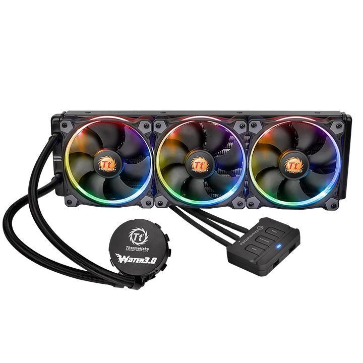 Thermaltake Water 3.0 Riing RGB 360 Edition PWM AIO Tt LCS Certified Liquid Cooling System CL-W108-PL12SW-A
