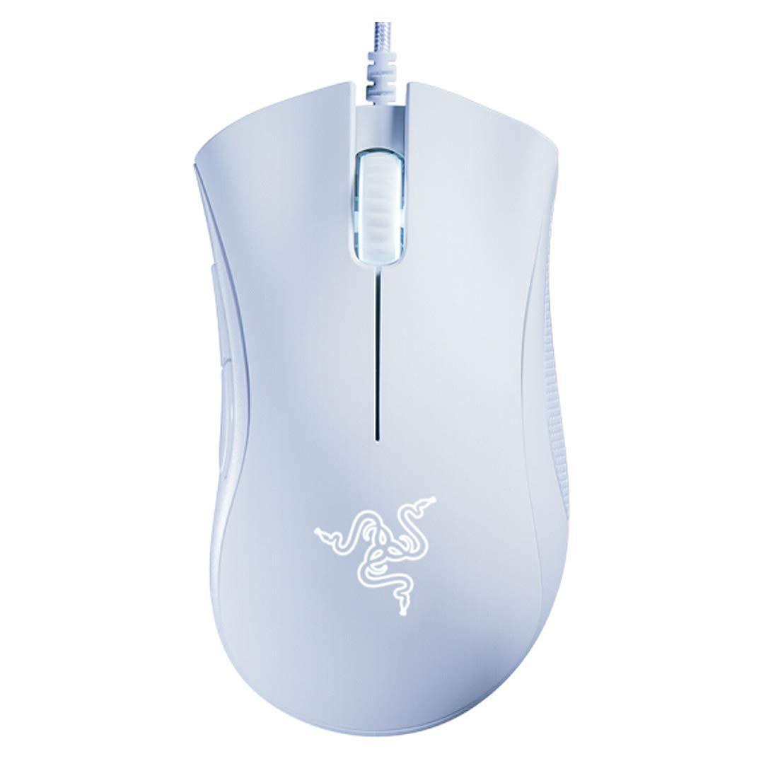 Razer DeathAdder Essential Gaming Mouse: 6400 DPI Optical Sensor - 5 Programmable Buttons - Mechanical Switches - Mercury White