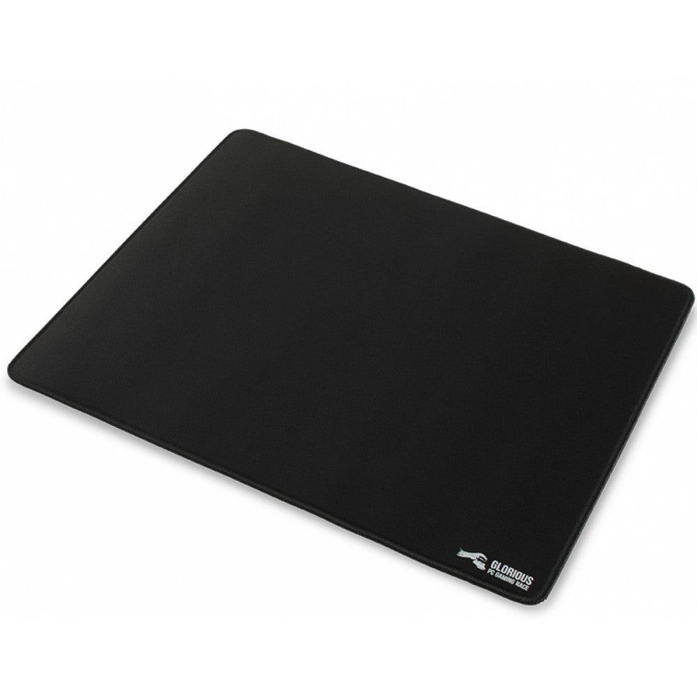 Glorious XL Gaming Mouse Mat/Pad - Stealth Edition- Large, Wide (XL) Black Cloth Mousepad, Stitched Edges | 16