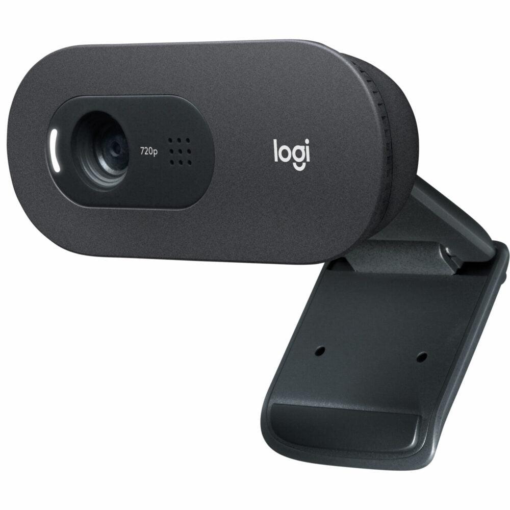 Logitech C505 HD Webcam - 720p HD External USB Camera with Long-Range Microphone, Compatible with PC or Mac