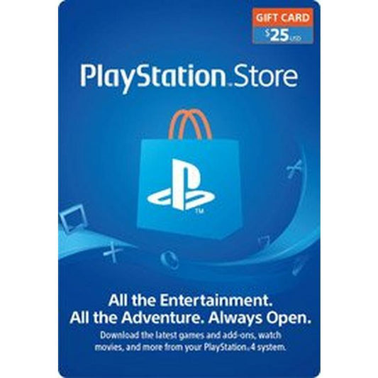 SONY Playstation Network Card 25$ - PSN US Account -Delivery by Email - BlinkQA