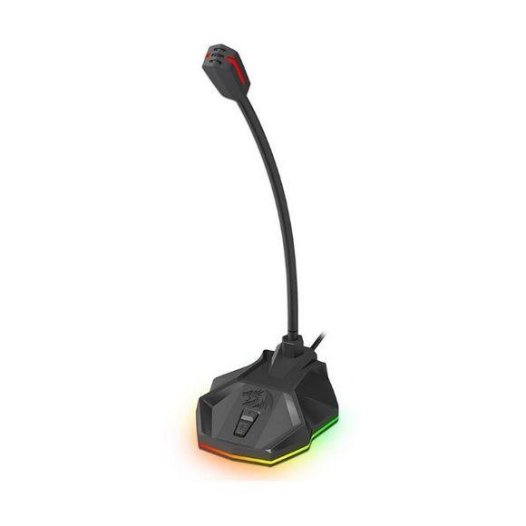 Redragon GM99 Stix USB RGB Gaming Stream Desktop Microphone for Streaming, Podcasting, YouTube