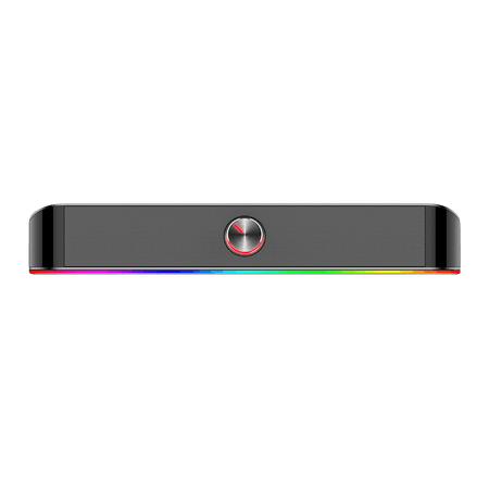 Redragon GS560 Adiemus RGB Desktop Soundbar, 2.0 - Computer Speaker with Dynamic Lighting Bar Audio-Light Sync/Display