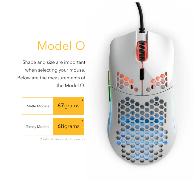 Glorious Gaming Mouse Model O - Glossy White